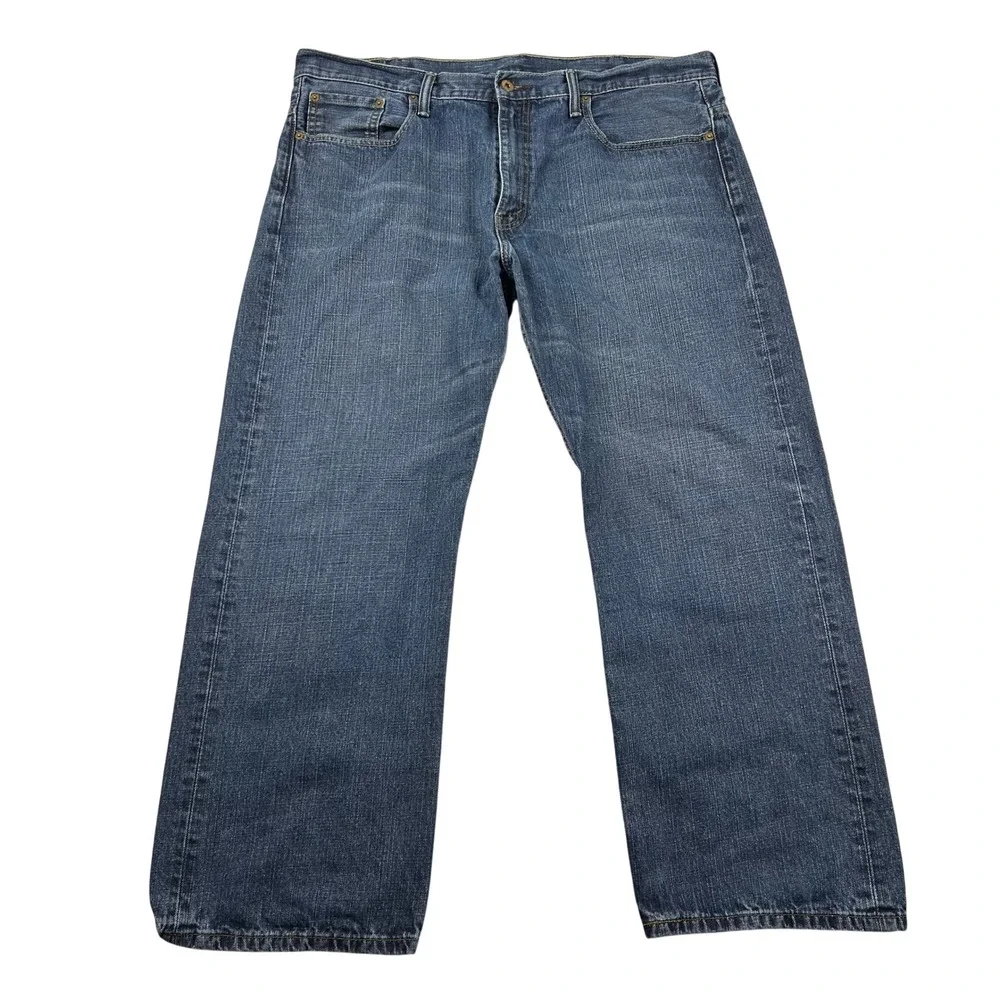 Levis 569 Jeans Mens 38x30 (fits 40x28) Loose Straight Blue Denim Relaxed Skater